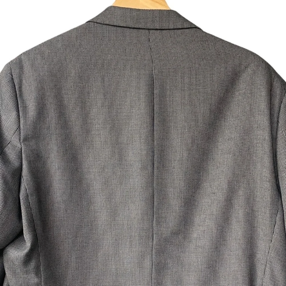 Lauren Ralph‎ Lauren Gray Brown Black Long Sport Coat Blazer Size 46 Regular